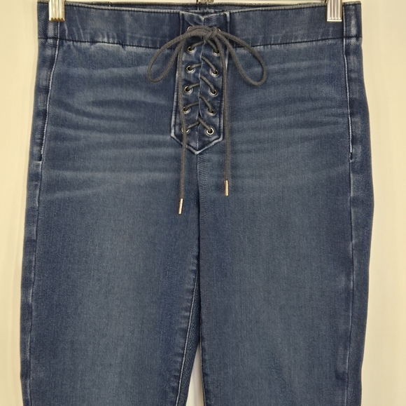 American Eagle Lace Up Fly Mid-rise Skinny Jeans 360 Degree Next Level Stretch 4 - Picture 3 of 11
